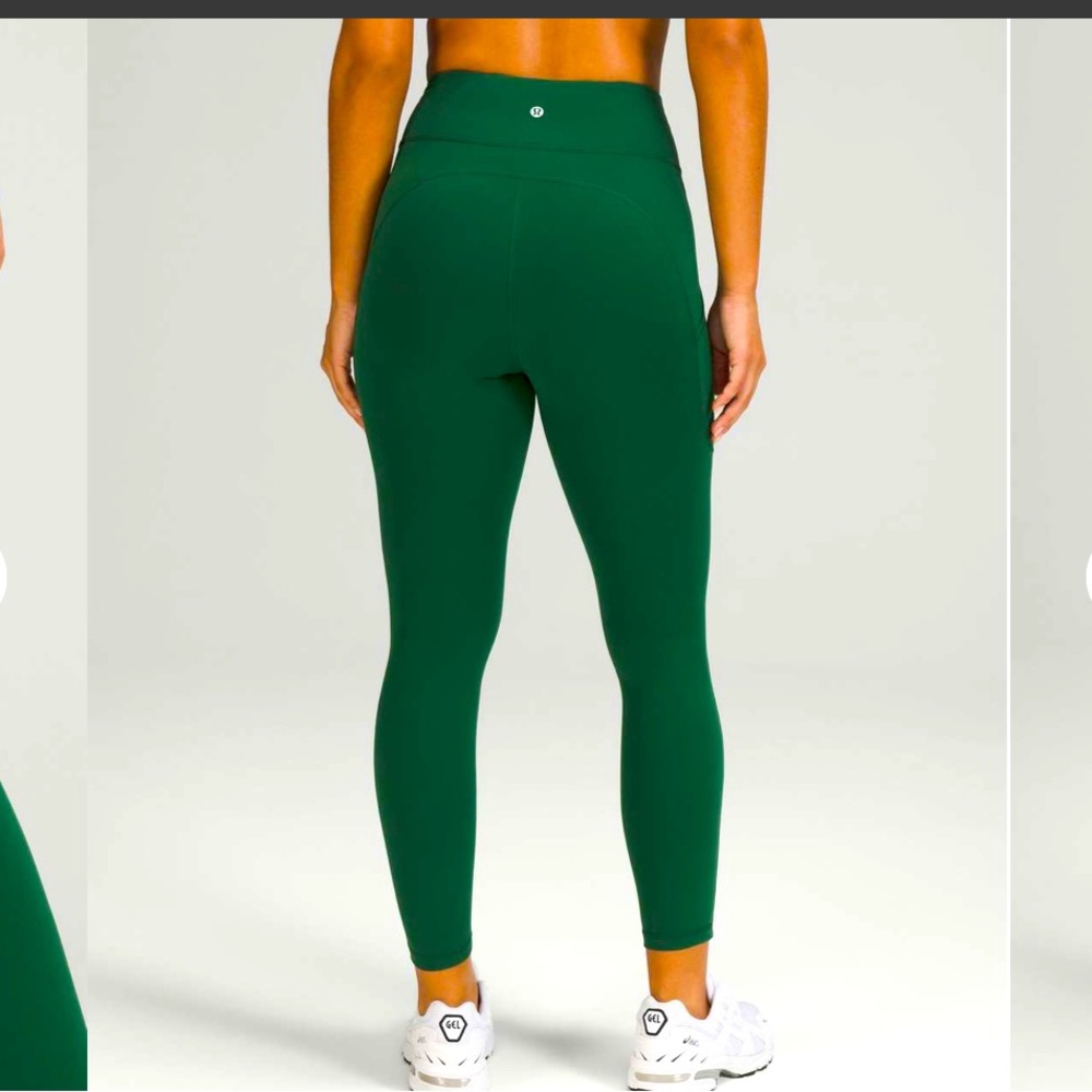 LuLuLemon Invigorate High-Rise 25” leggings size 2 in Everglade Green